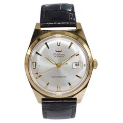 Used Waltham Yellow Gold Filled Art Deco Style Manual Wind Watch