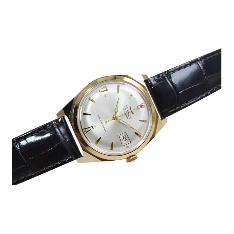 Waltham Yellow Gold Filled Art Deco Style Watch in New Old Stock Condition 2