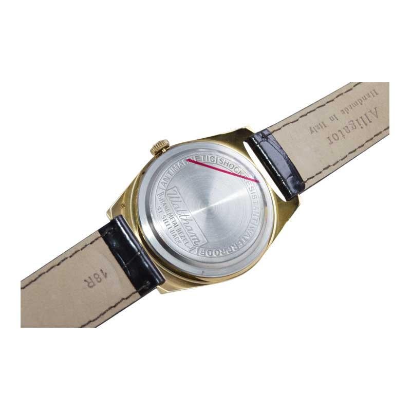 Waltham Yellow Gold Filled Art Deco Style Watch in New Old Stock Condition 3