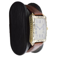 Waltham Yellow Gold Filled Art Deco Watch with Original Dial from 1926