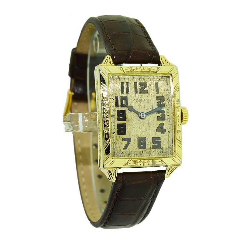 Waltham Yellow Gold Filled Art Deco Wrist Watch from 1926 to Navigate Your Day