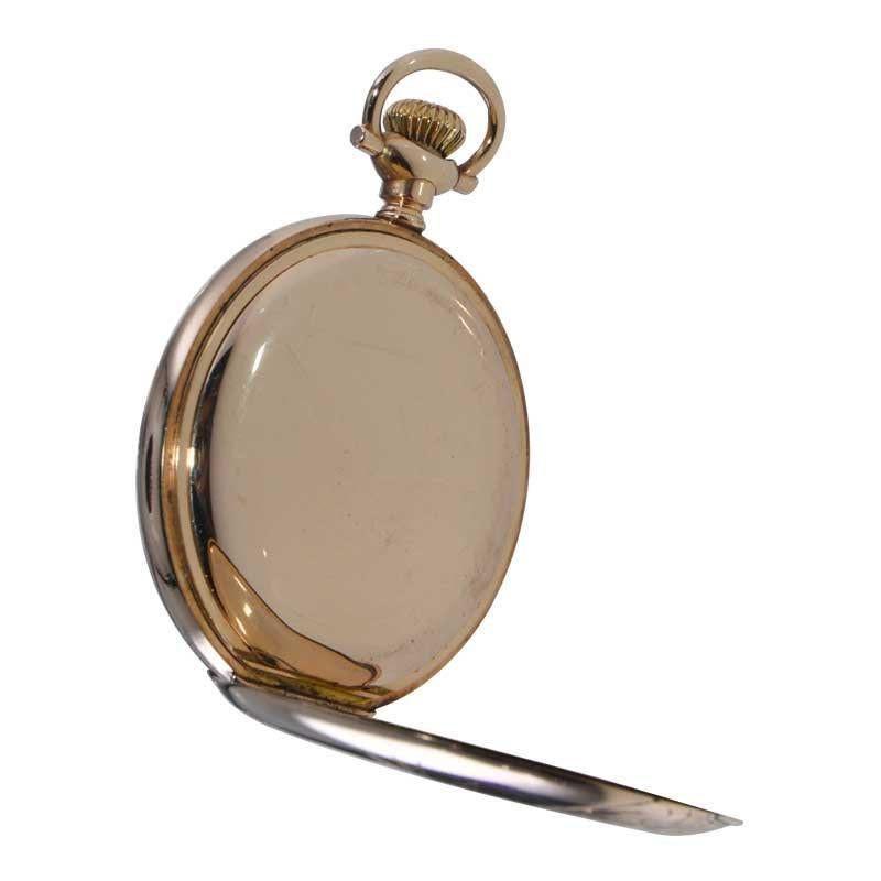 Waltham Yellow Gold Filled Hunters Case Pocket Watch 1901 For Sale 2