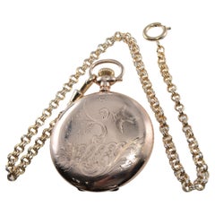 Antique Waltham Yellow Gold Filled Hunters Case Pocket Watch 1901