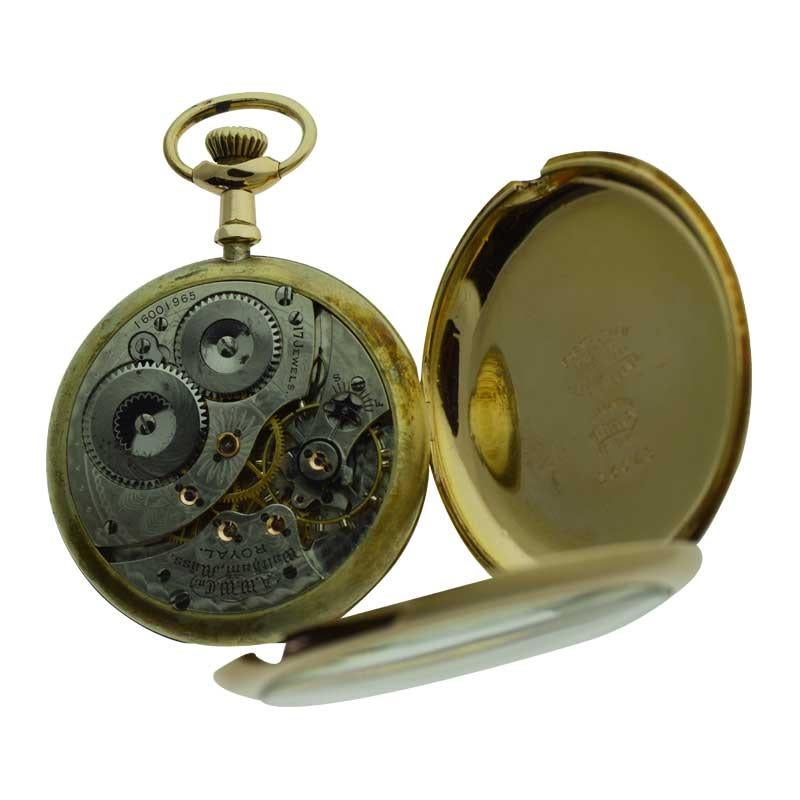 Waltham Yellow Gold Filled Open Case Pocket Watch Dated 1907 4