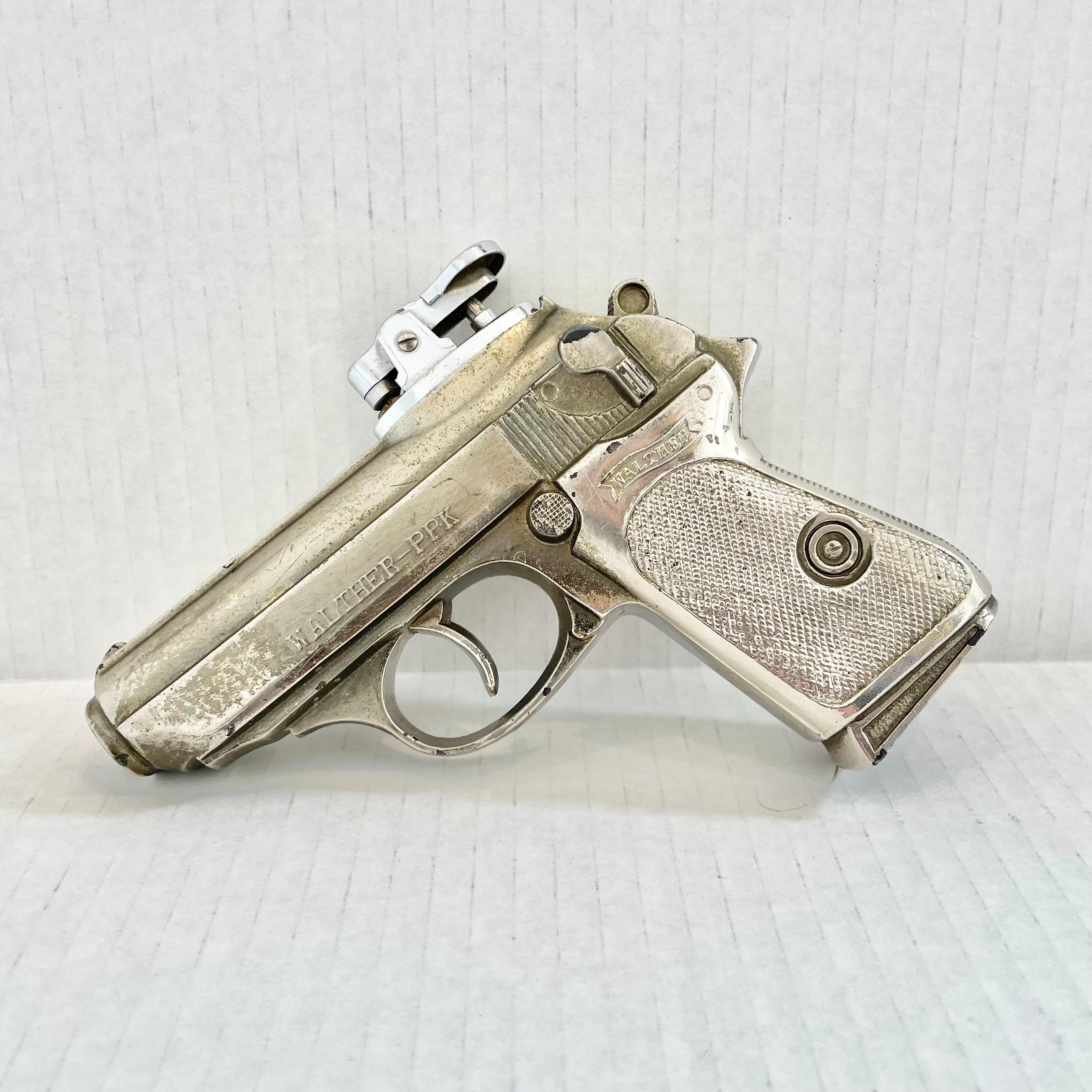Japanese Walther PPK Table Lighter, 1980s Japan For Sale