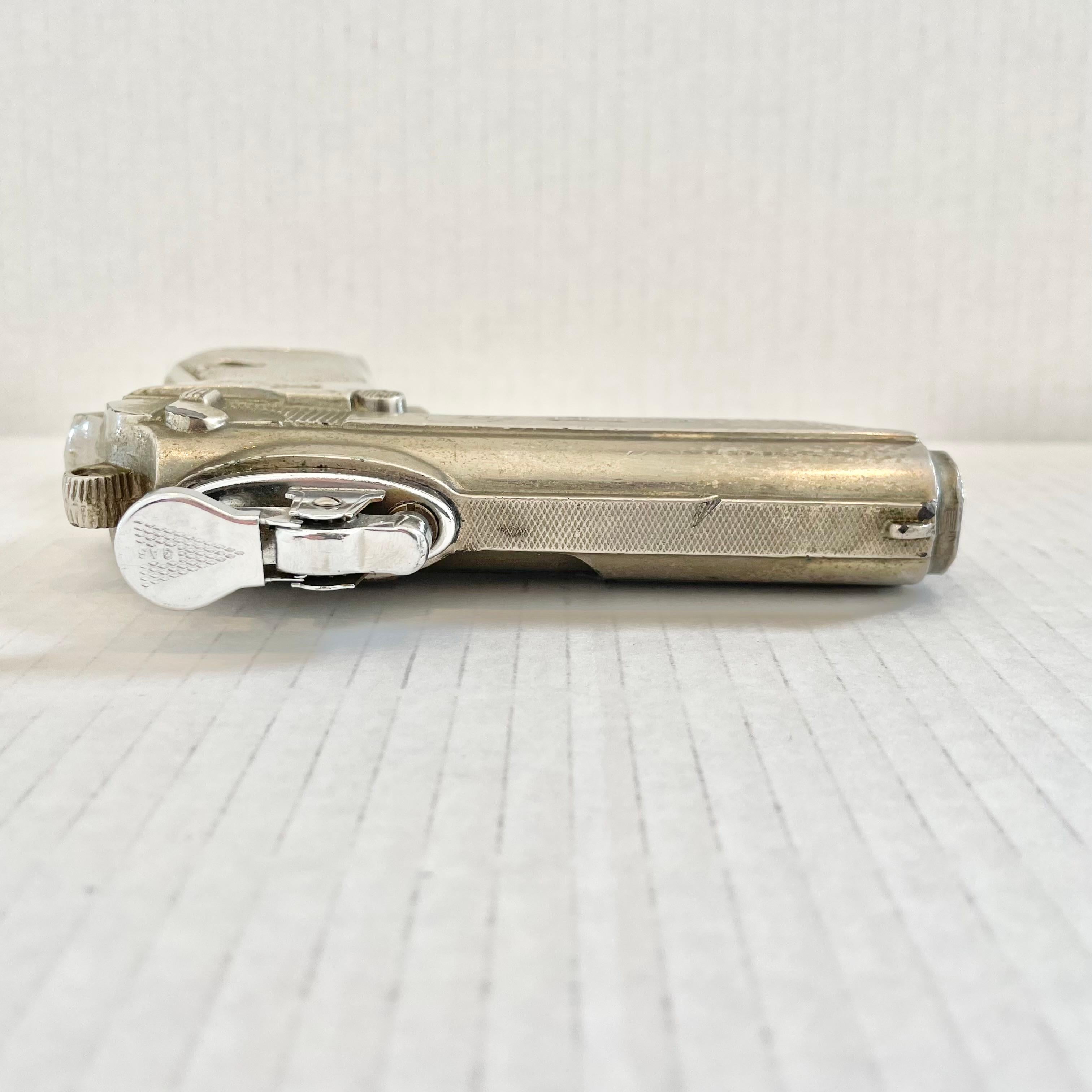 Metal Walther PPK Table Lighter, 1980s Japan For Sale