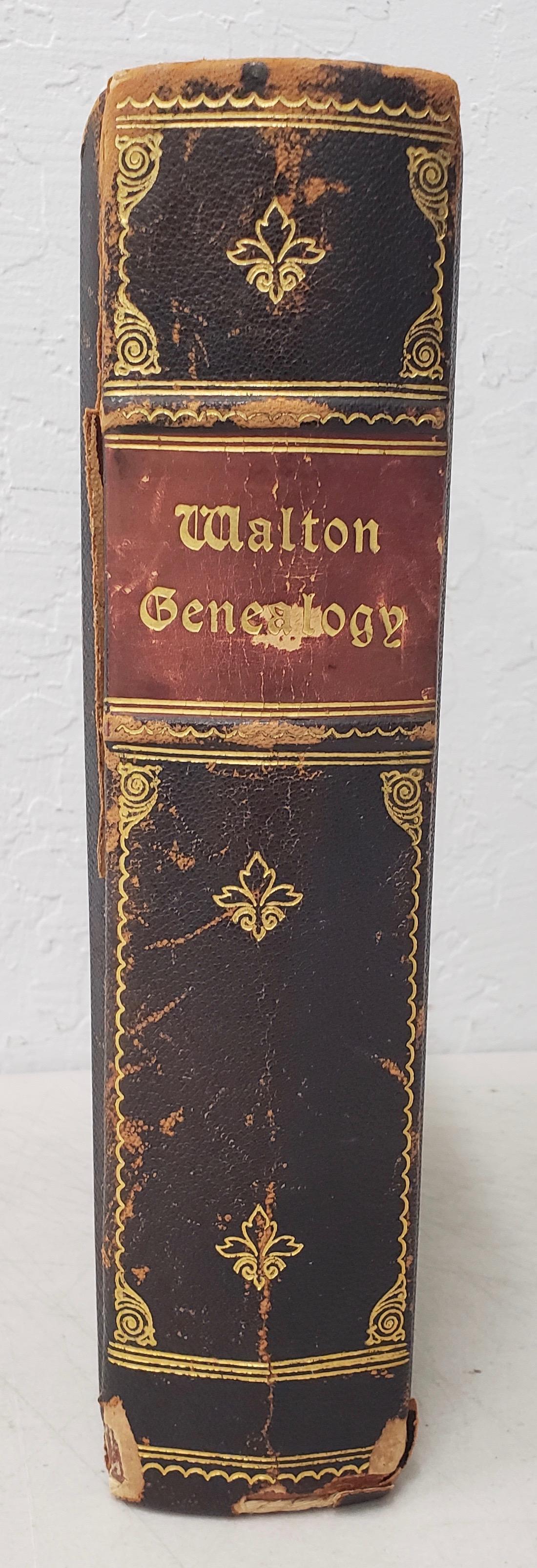 Walton Family Genealogy antique handmade book

Walton Family Genealogy 