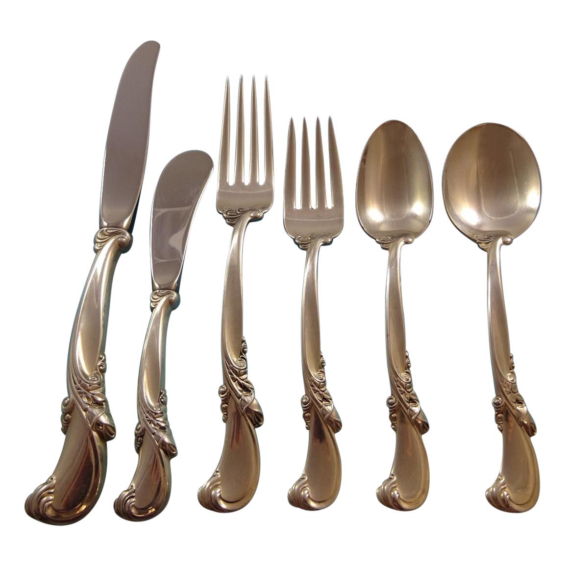 Dinner Fork Wallace Waltz of Spring Sterling Silver Place Setting Piece