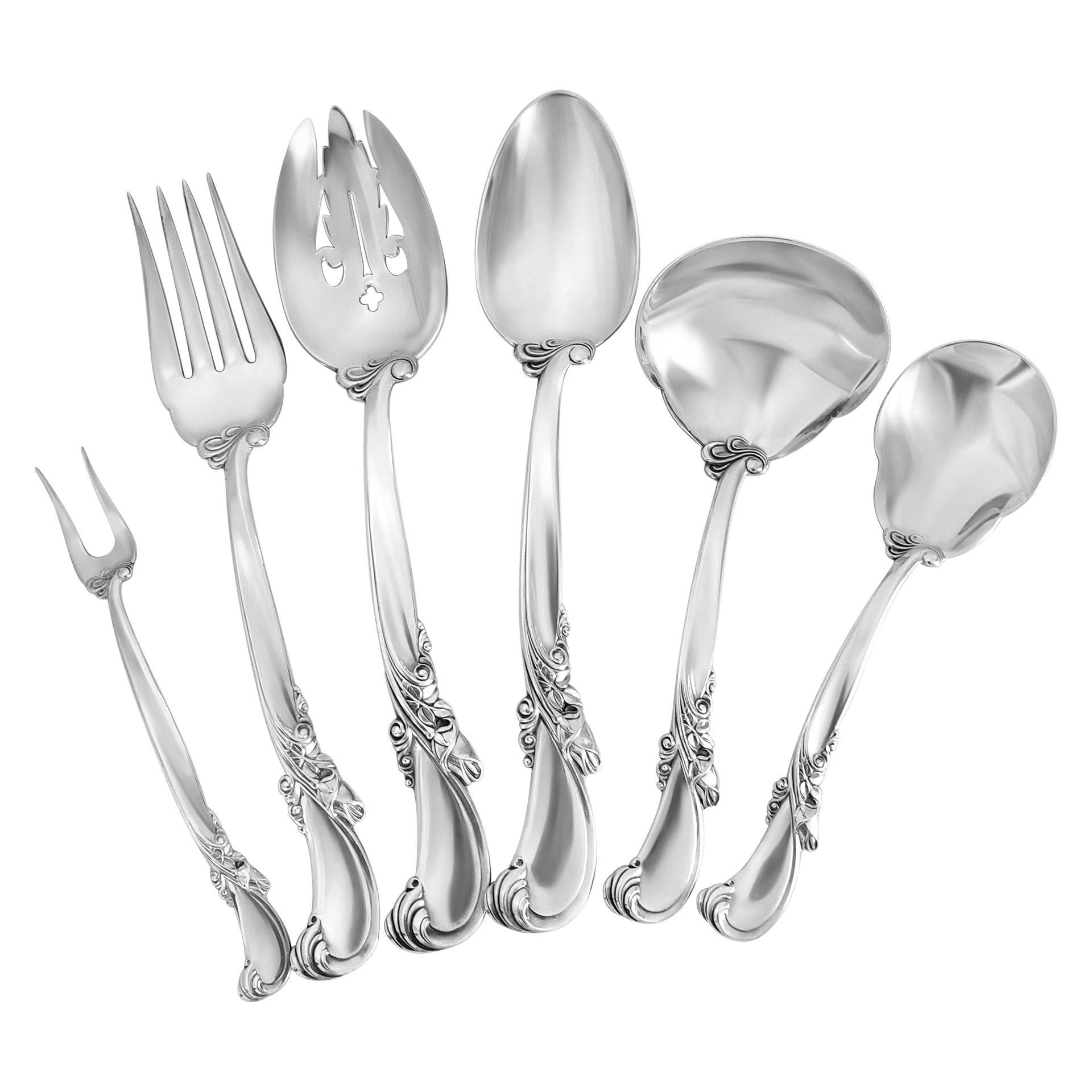 Set di posate in argento Sterling 