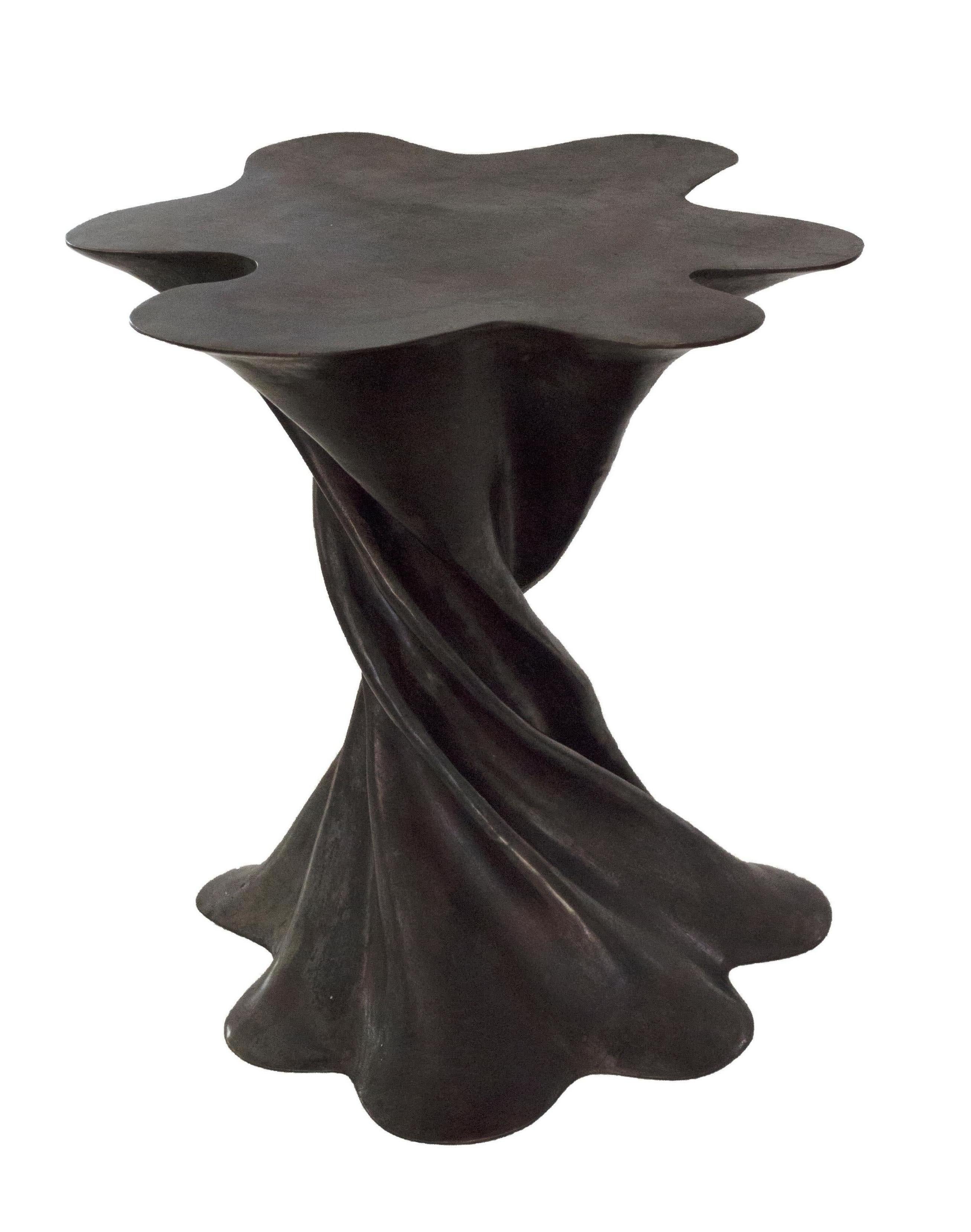 Other Waltz Table in Dark Patina Handcrafted in India by Stephanie Odegard For Sale