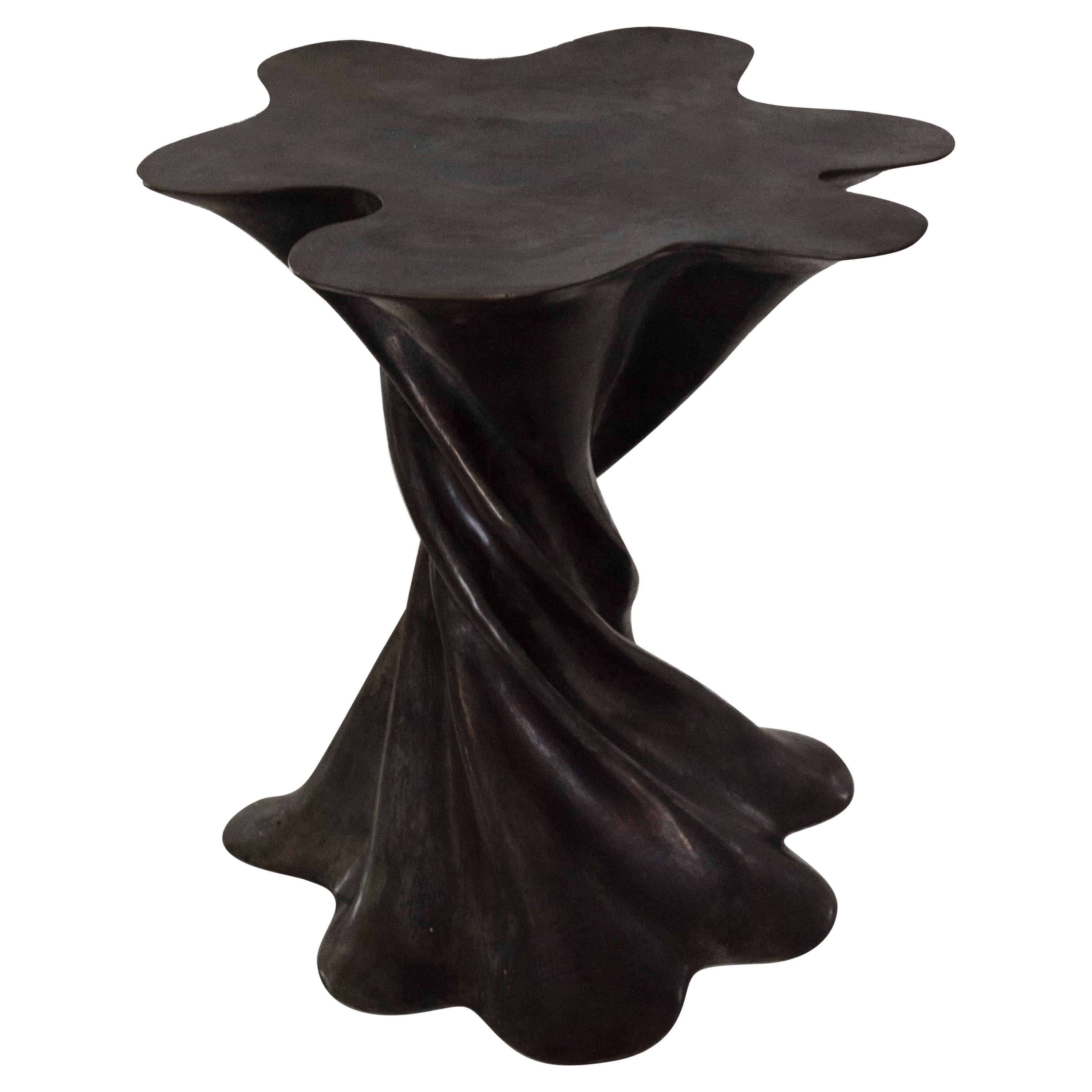 Waltz Table in Dark Patina Handcrafted in India by Stephanie Odegard For Sale