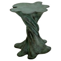 Waltz Table in Green Patina Handcrafted in India by Stephanie Odegard