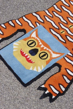 Walter Van Beirendonck & Ikea "Glödande" alfombra de tigre de edición limitada, 2016