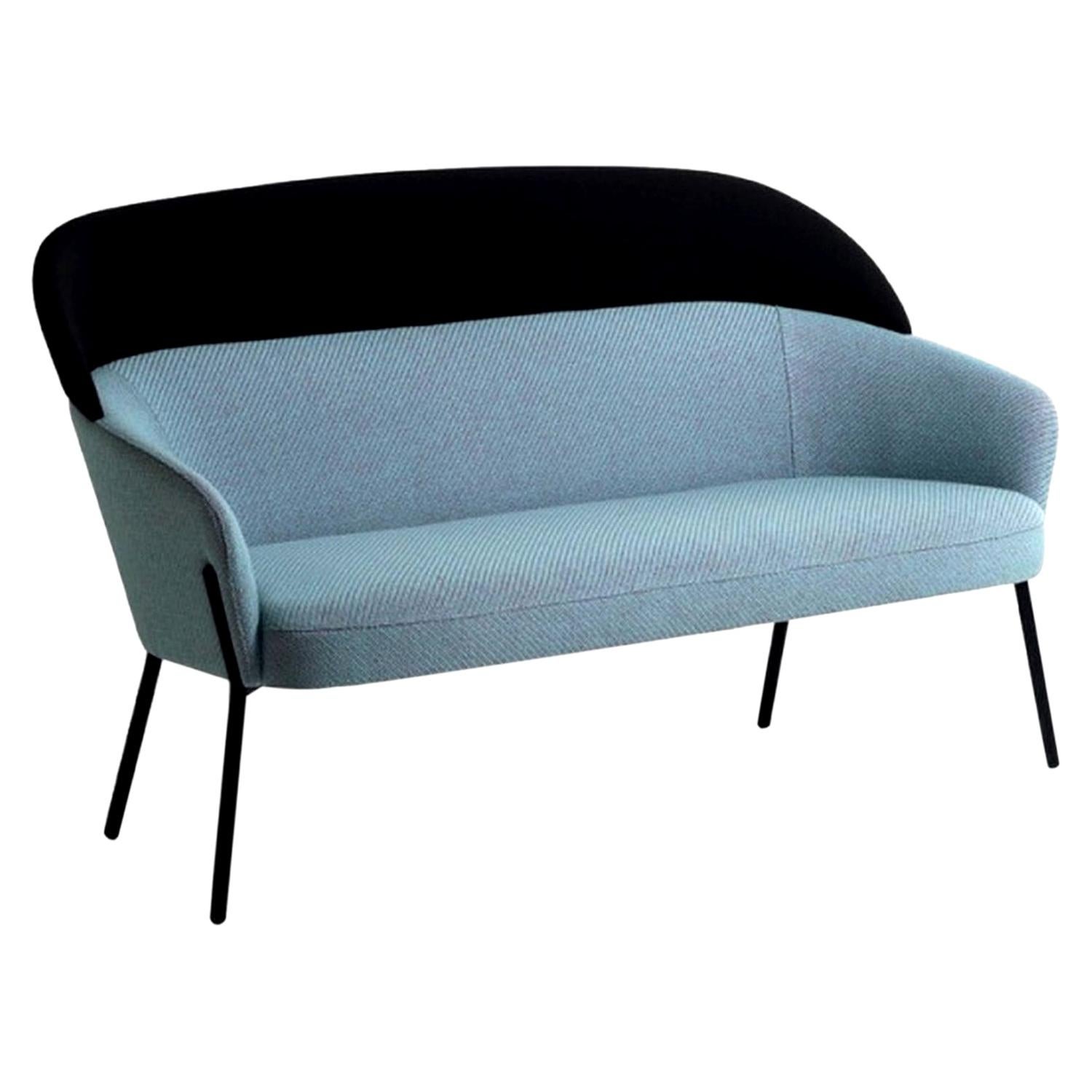 Wam Blaues Sofa:: entworfen von Marco Zito:: hergestellt in Italien im Angebot