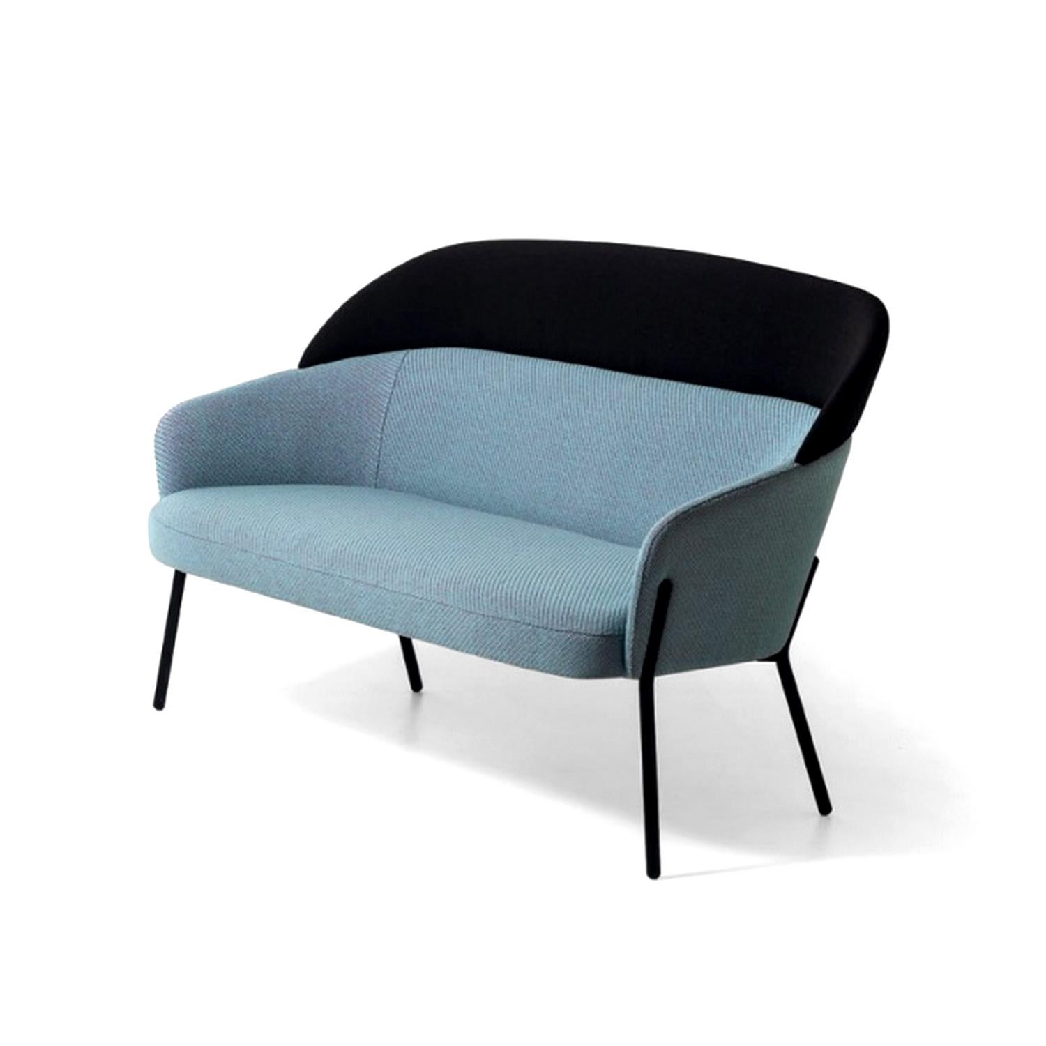Wam Blaues Sofa:: entworfen von Marco Zito:: hergestellt in Italien (Moderne) im Angebot