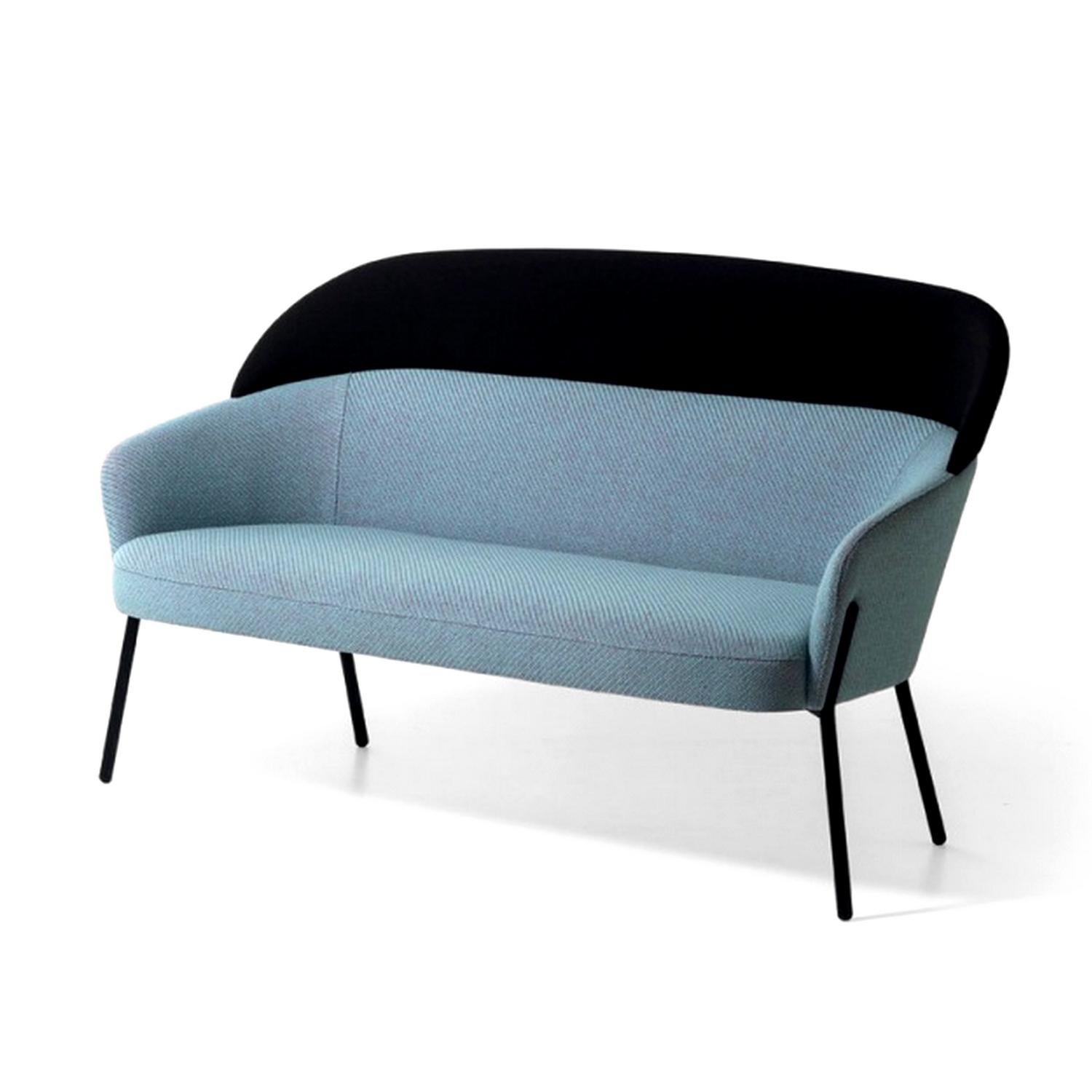 Wam Blaues Sofa:: entworfen von Marco Zito:: hergestellt in Italien (Italienisch) im Angebot