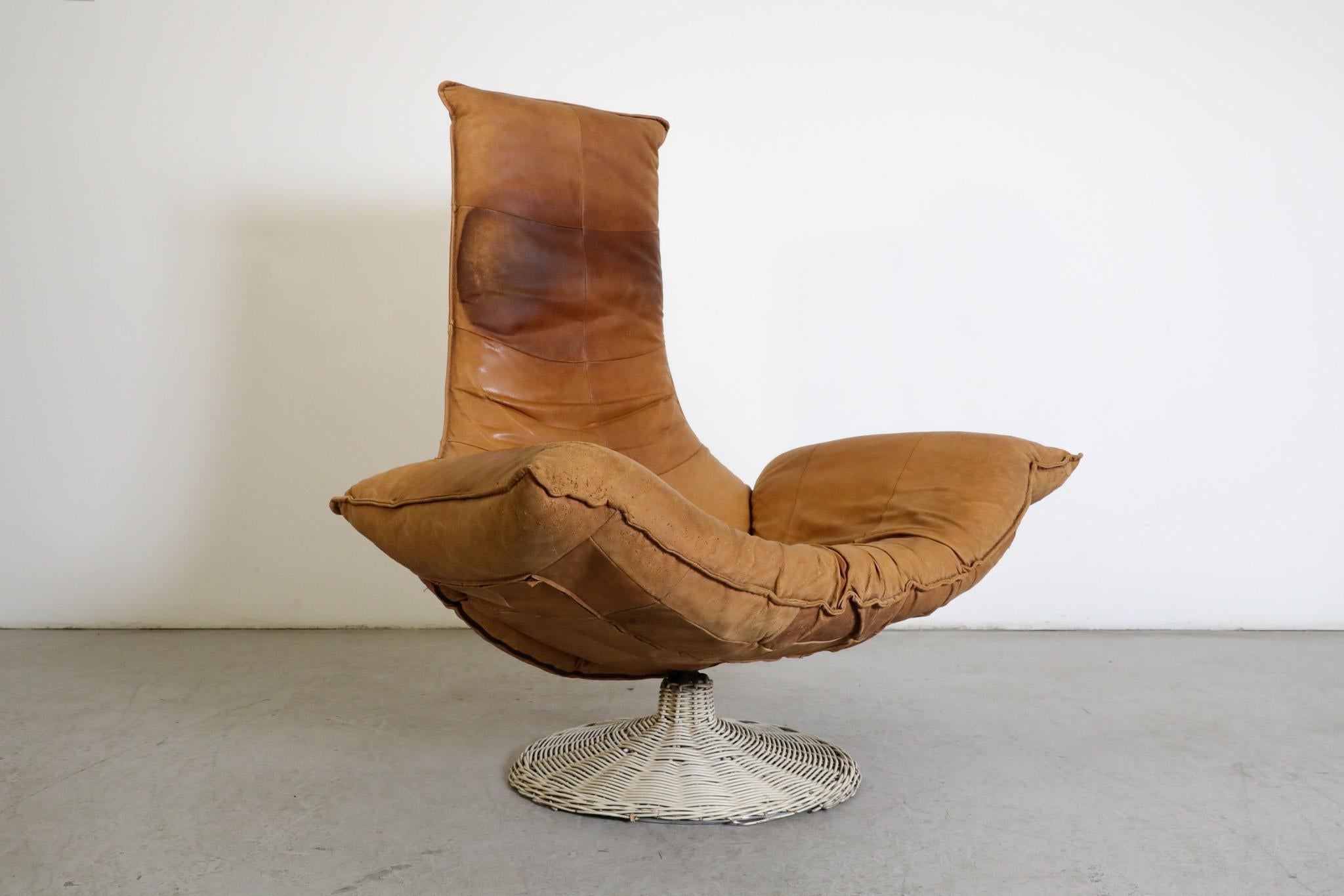 'Wammes' leather armchair by Gerard van den Berg for Montis, 1970s For Sale 3