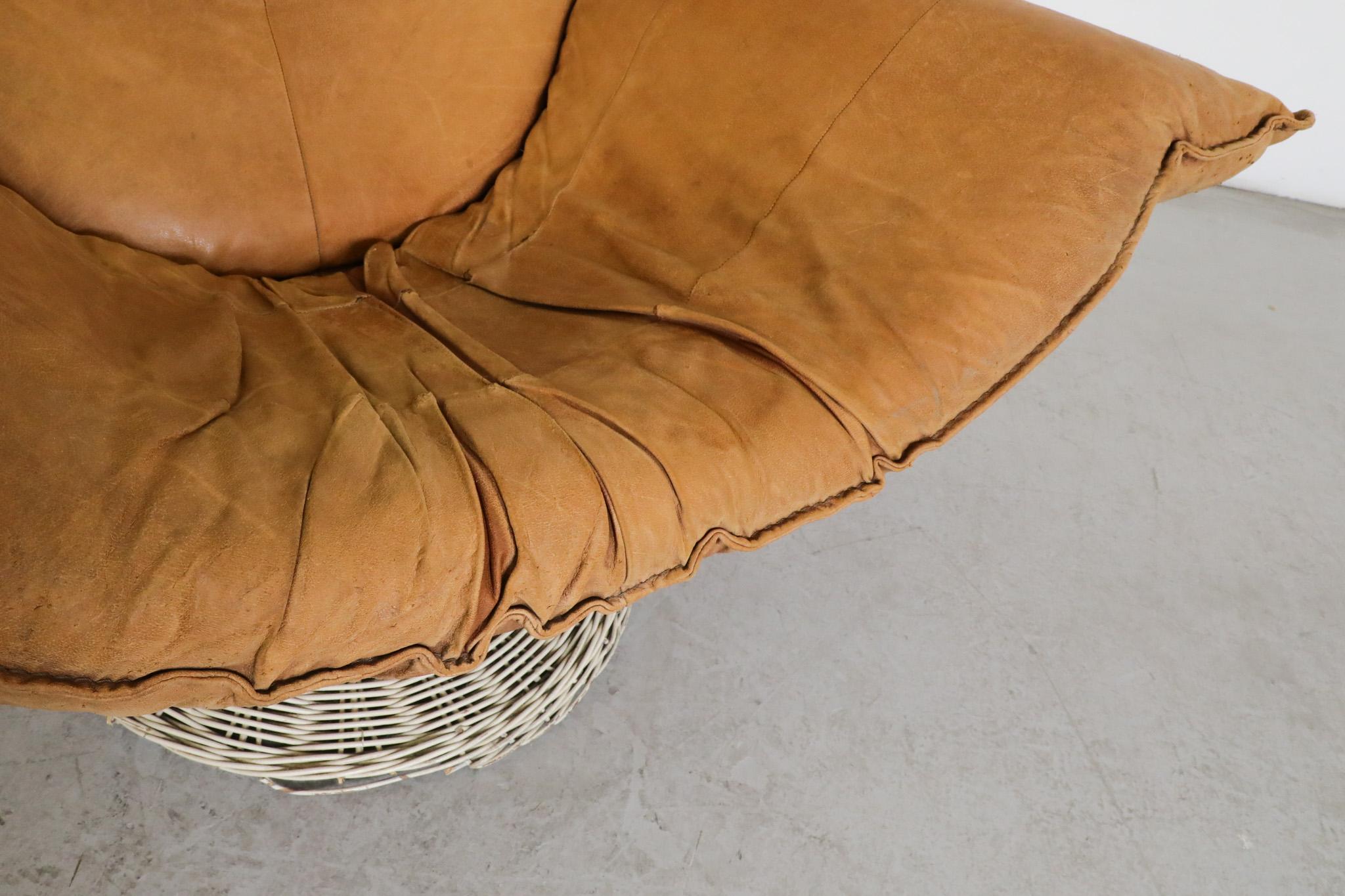 'Wammes' leather armchair by Gerard van den Berg for Montis, 1970s For Sale 10