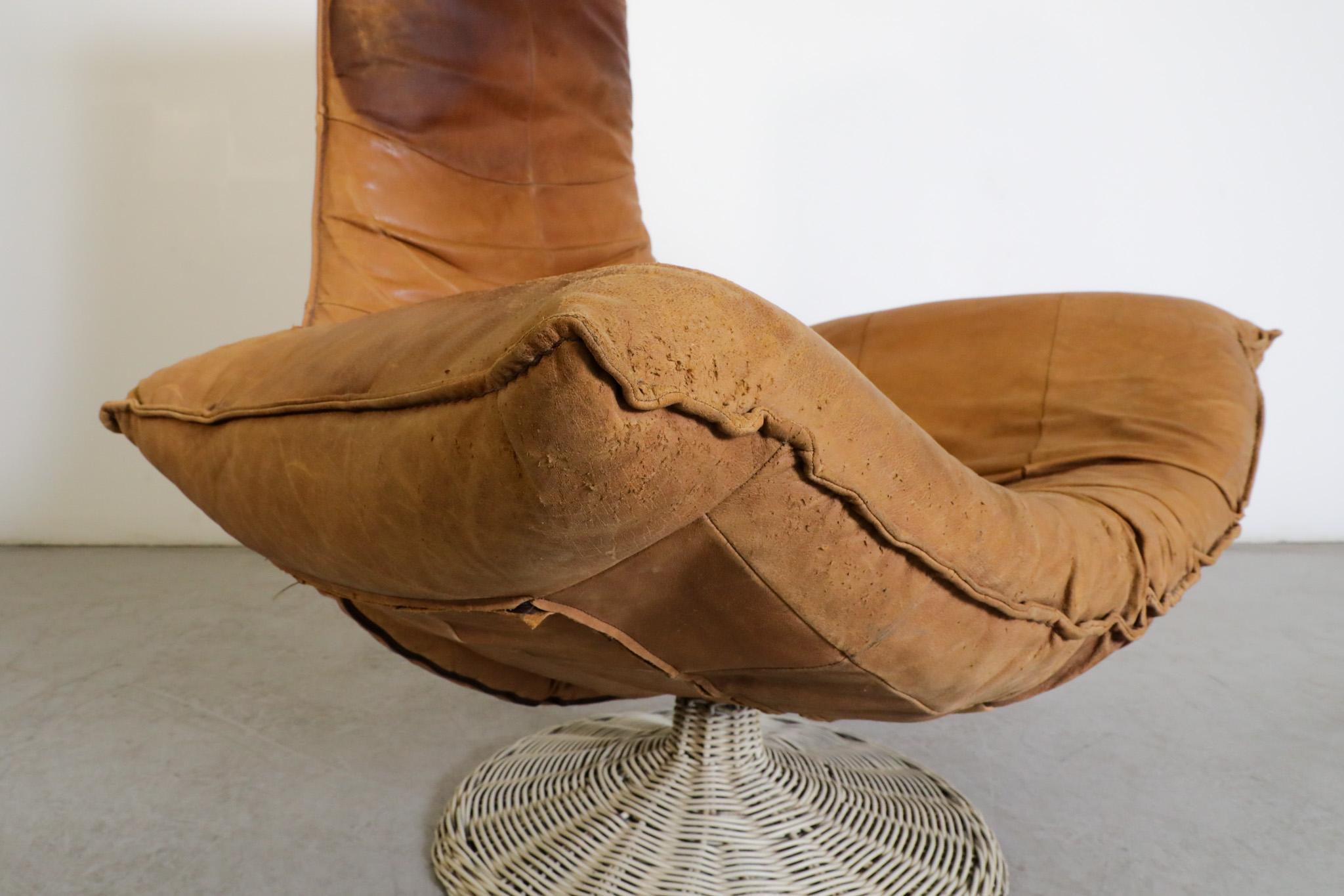 'Wammes' leather armchair by Gerard van den Berg for Montis, 1970s For Sale 11
