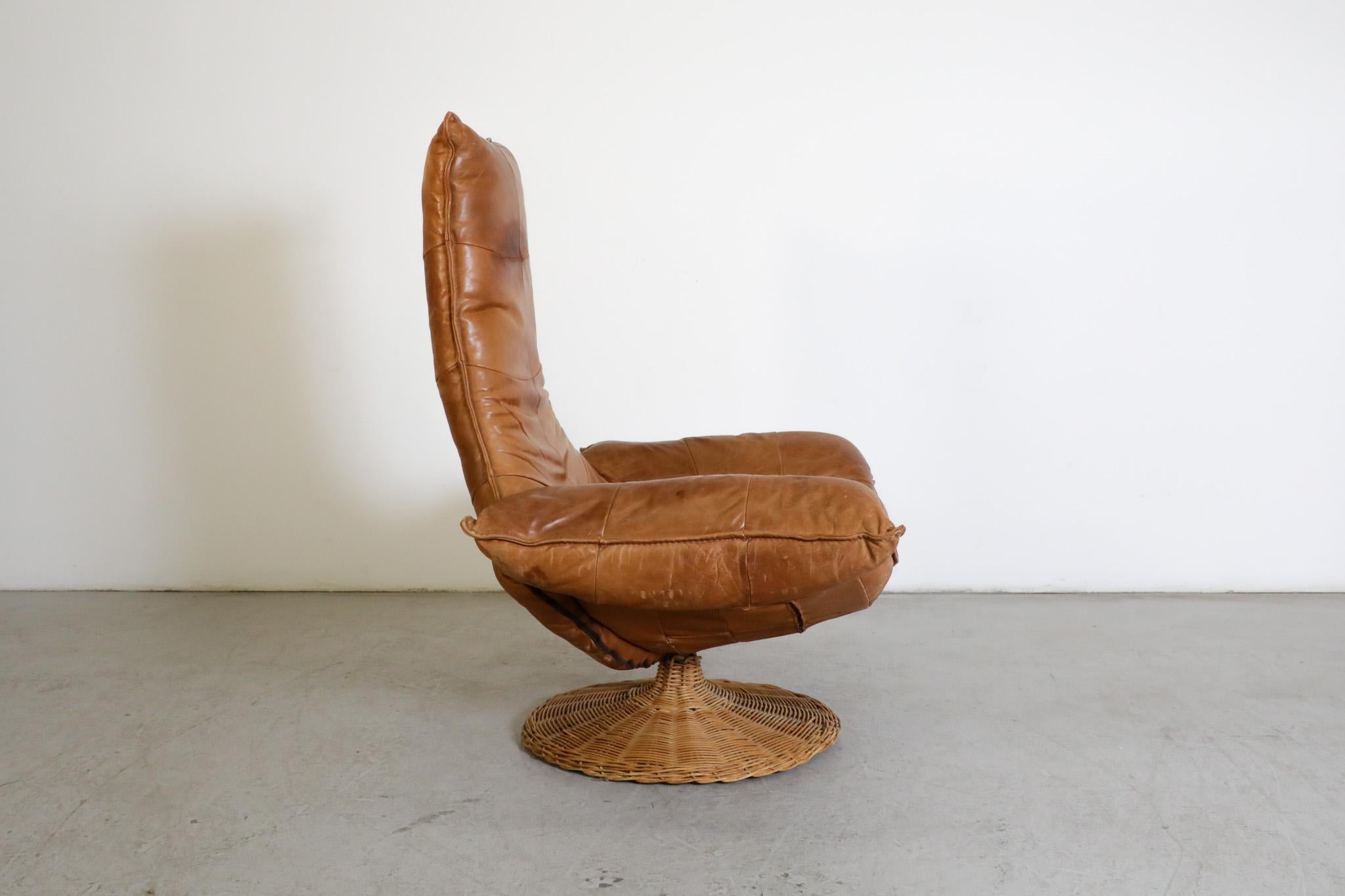 Wammes leather armchair by Gerard van den Berg for Montis, 1970s For Sale 1