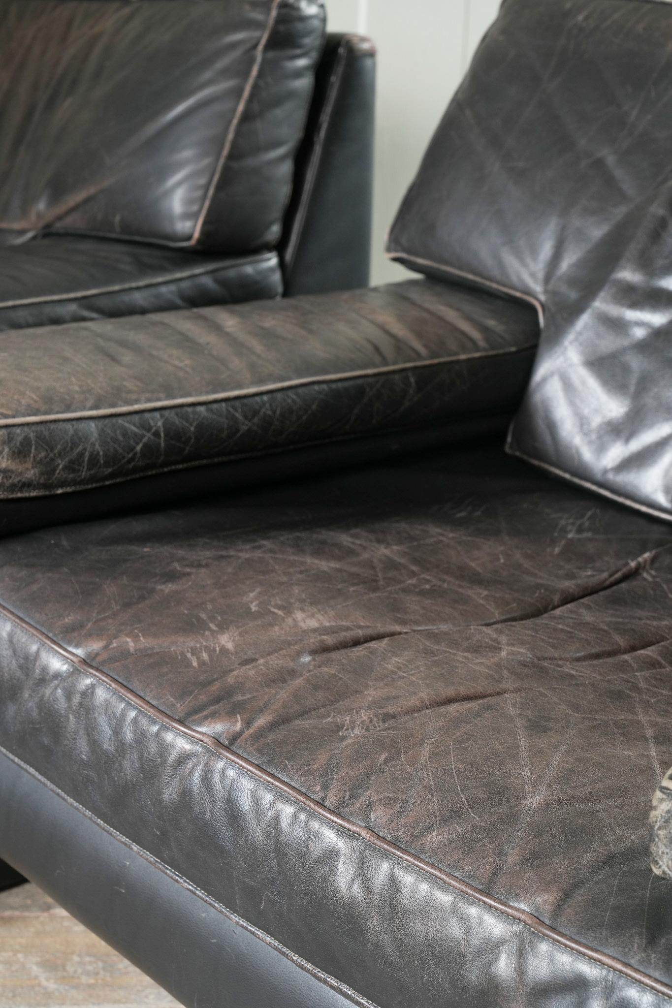 Leather Wammes Lounge Chairs by Gerard van den Berg For Sale