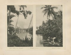 Wampu River & Sultan of Langkat Palace near Medan — Dutch East Indies c.1910