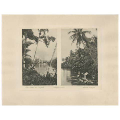 Wampu River & Sultan of Langkat Palace near Medan — Dutch East Indies c.1910