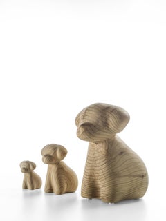 Wan Dog Solid Cedar Stool, Designed by Setsu & Shinobu Ito, Made in Italy