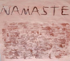 Abstrakt-expressionistisches Gemälde – Namaste