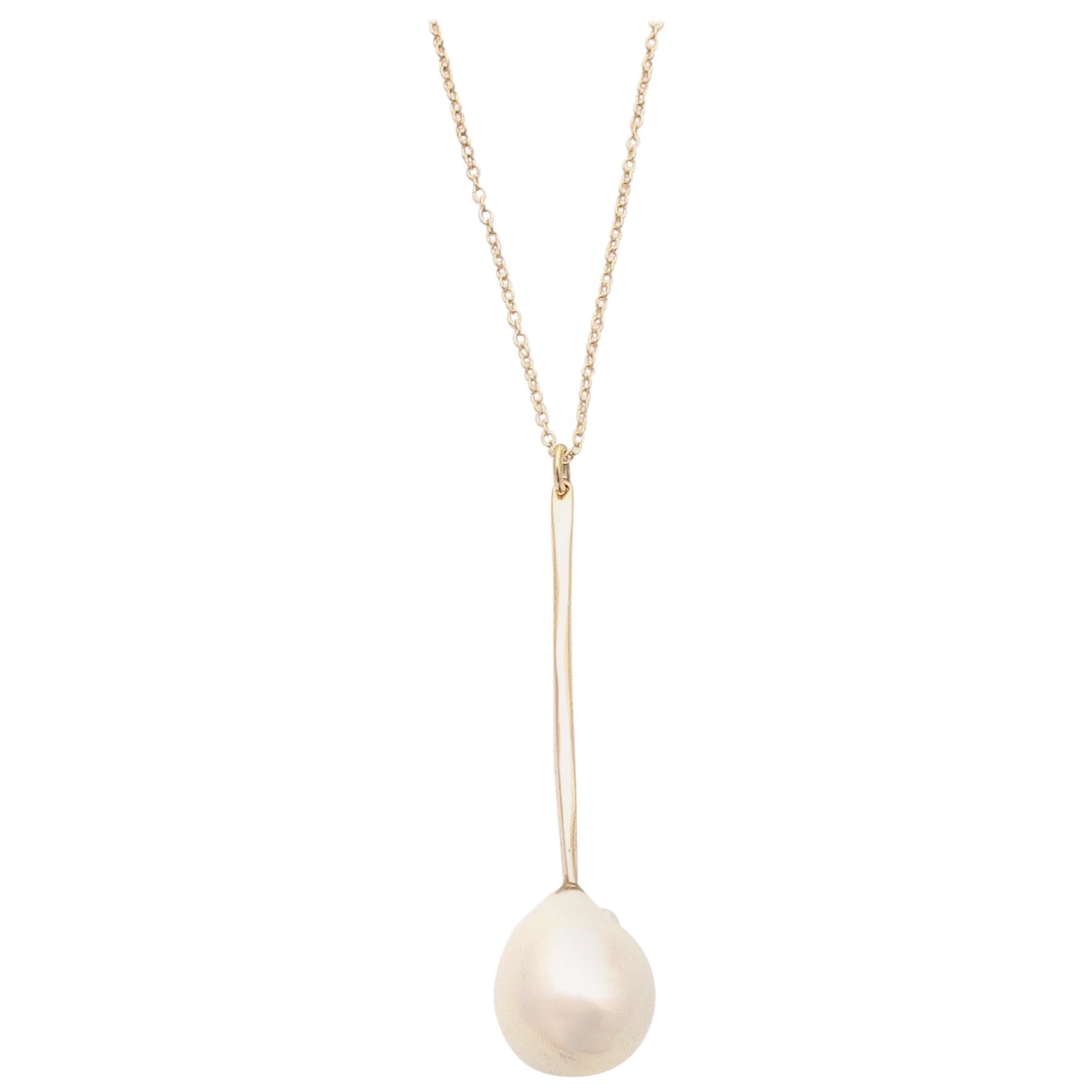 Jacqueline Rose Wand Pearl Necklace For Sale