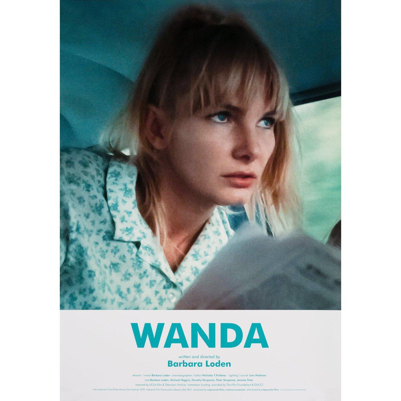 Original 2022 Japanese B3 poster for the 1970 film Wanda directed by Barbara Loden with Barbara Loden / Michael Higgins / Dorothy Shupenes / Peter Shupenes. Very Good-Fine condition, rolled. Please note: the size is stated in inches and the actual