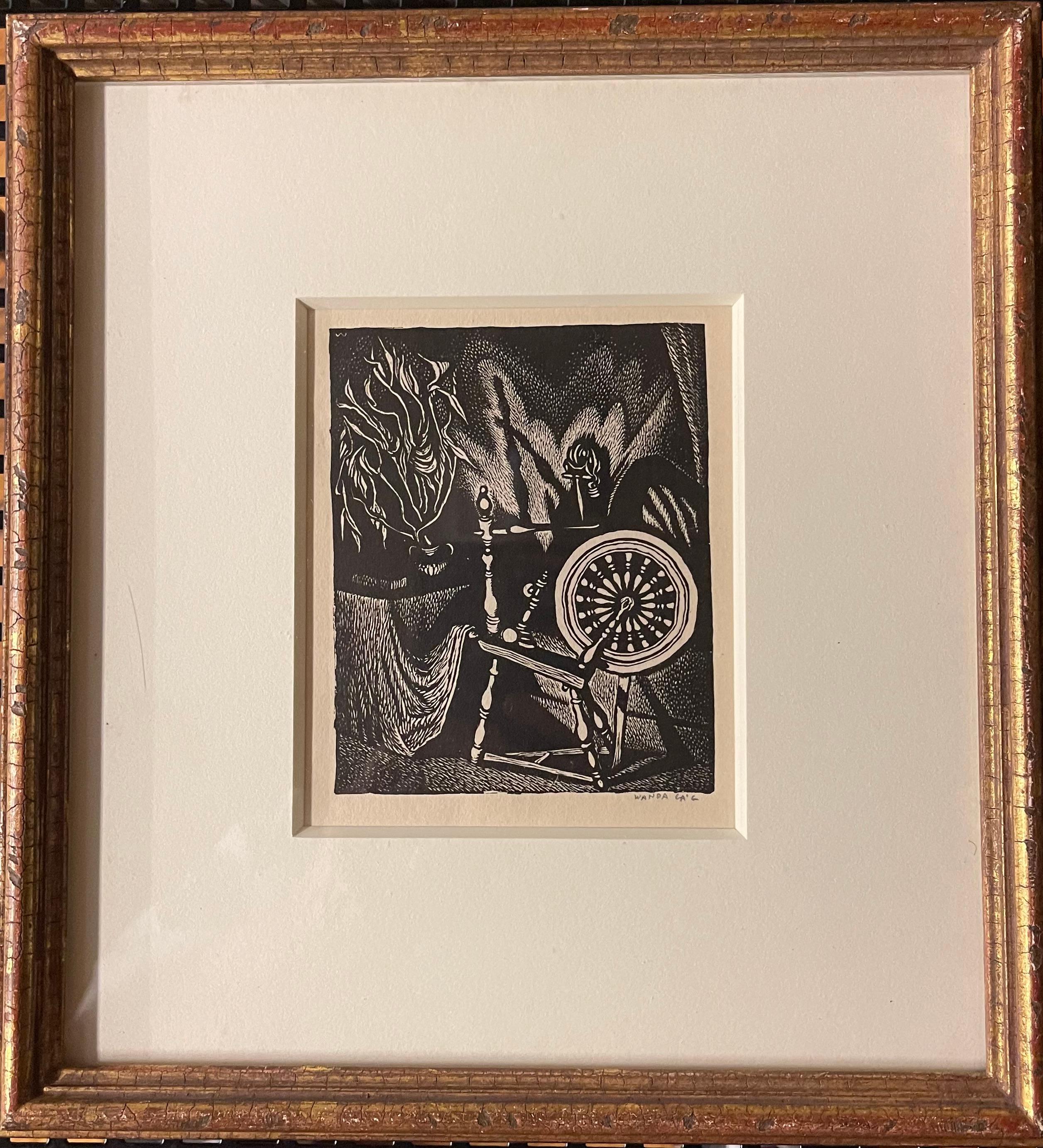 SPINNING WHEEL - Print by Wanda Gág
