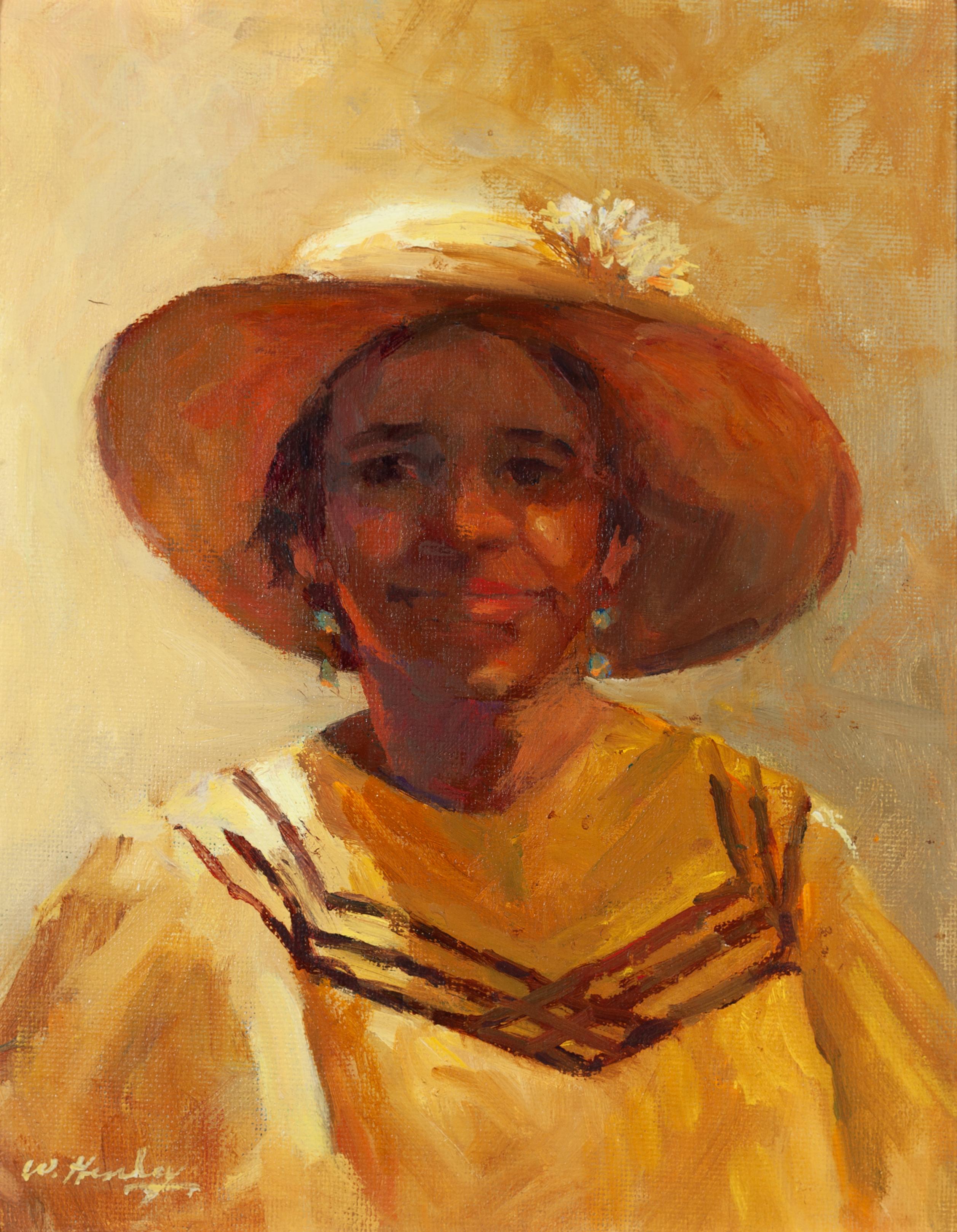 Wanda Henley Portrait Painting - Woman in Yellow