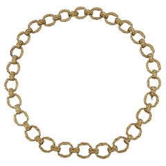 Wander Gold Necklace 18k Hammered Gold Bracelet Set