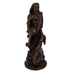 Bronze Sculpture of Mephistopheles "Wanderer", Pierre E Hebert & Tiffany & Co