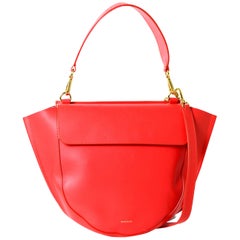 Wandler Red Leather Medium Hortensia Shoulder Bag w/ Crossbody Strap rt. $920