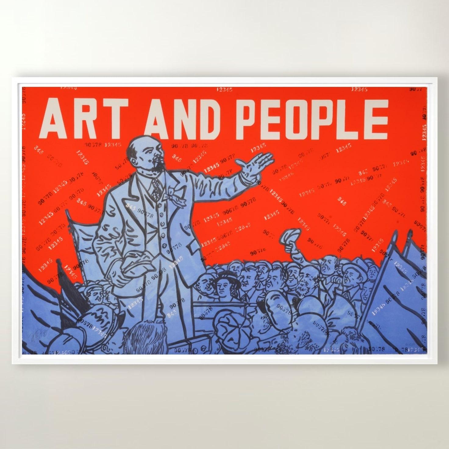Art and People- Contemporary, 21st Century, Lithograph, Chinese, Limited Edition - Print by Wang Guangyi