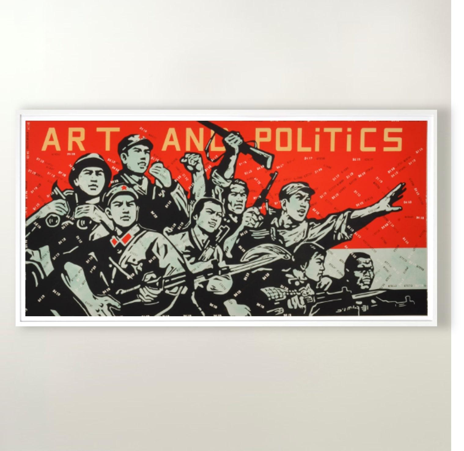 Wang Guangyi, Art and Politics
Contemporary, 21st Century, Lithograph, Limited Edition
Lithograph accompanied by poem by Fernando Arrabal
80 x 120 cm (31.5 x 47.2 in.)
Edition of 165 plus 4 APs
Signed and numbered, accompanied by Certificate of