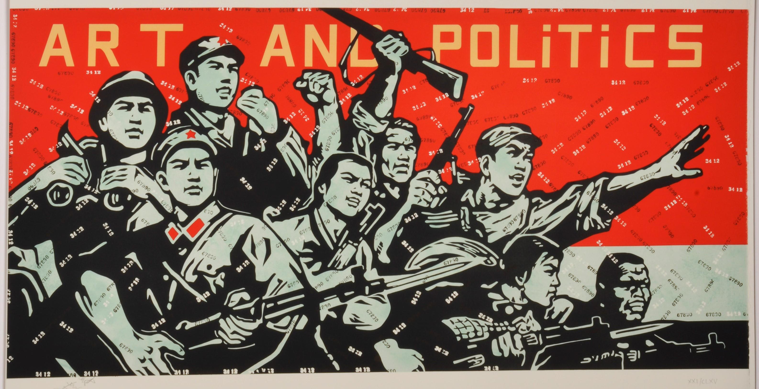 Wang Guangyi Figurative Print - Art and Politics - Contemporary, 21st Century, Lithograph, Limited Edition