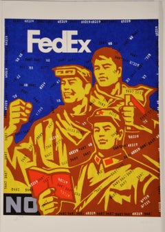 FedEx No – Zeitgenössische Lithographie, 21. Jahrhundert, Lithographie, Chinesisch, limitierte Auflage