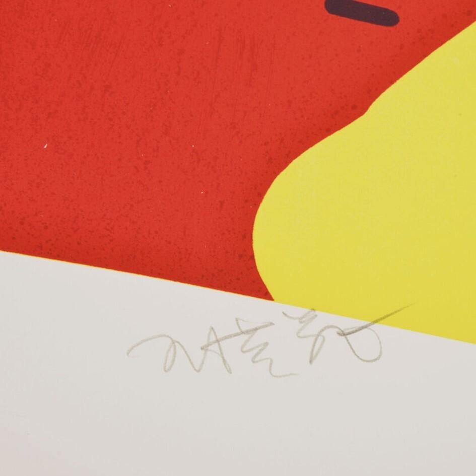 Mao Zedong-Zeichnung mit schwarzem Quadrat – Zeitgenössische Lithographie, 21. Jahrhundert 2