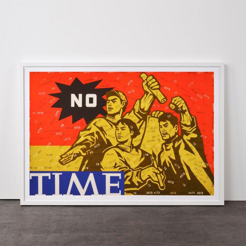 No Time - Contemporary, 21st Century, Lithograph, Chinese, Chinese Culture - Print by Wang Guangyi