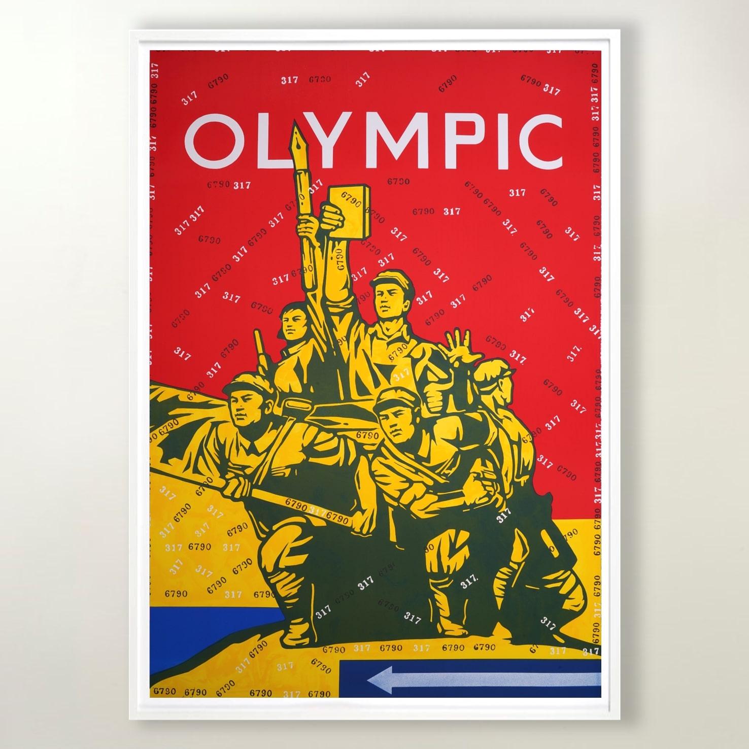 Olympic I - Contemporary, 21st Century, Lithograph, Limited Edition, Chinese art - Print by Wang Guangyi