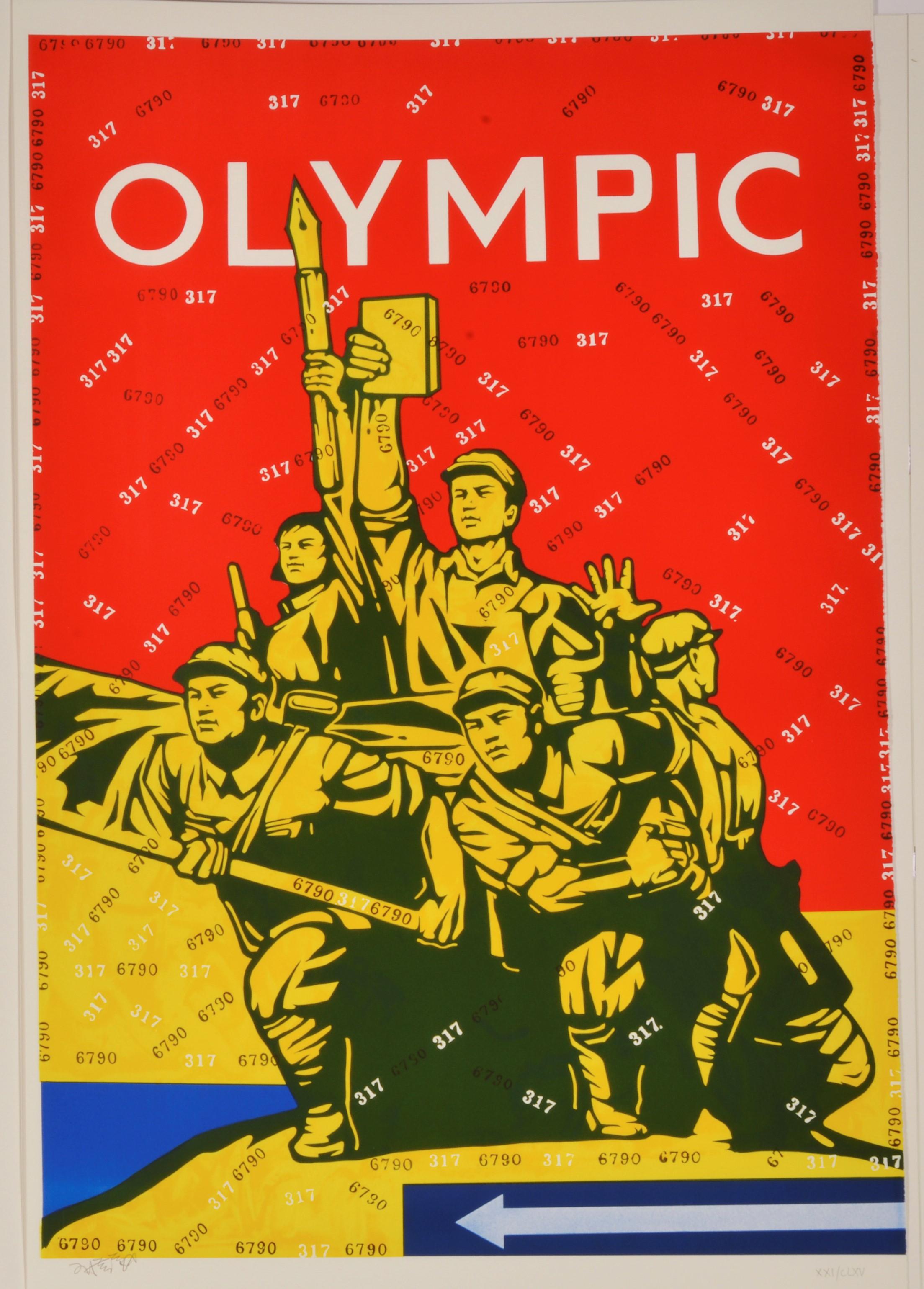 Olympic I - Contemporary, 21st Century, Lithograph, Limited Edition, Chinese art For Sale 2