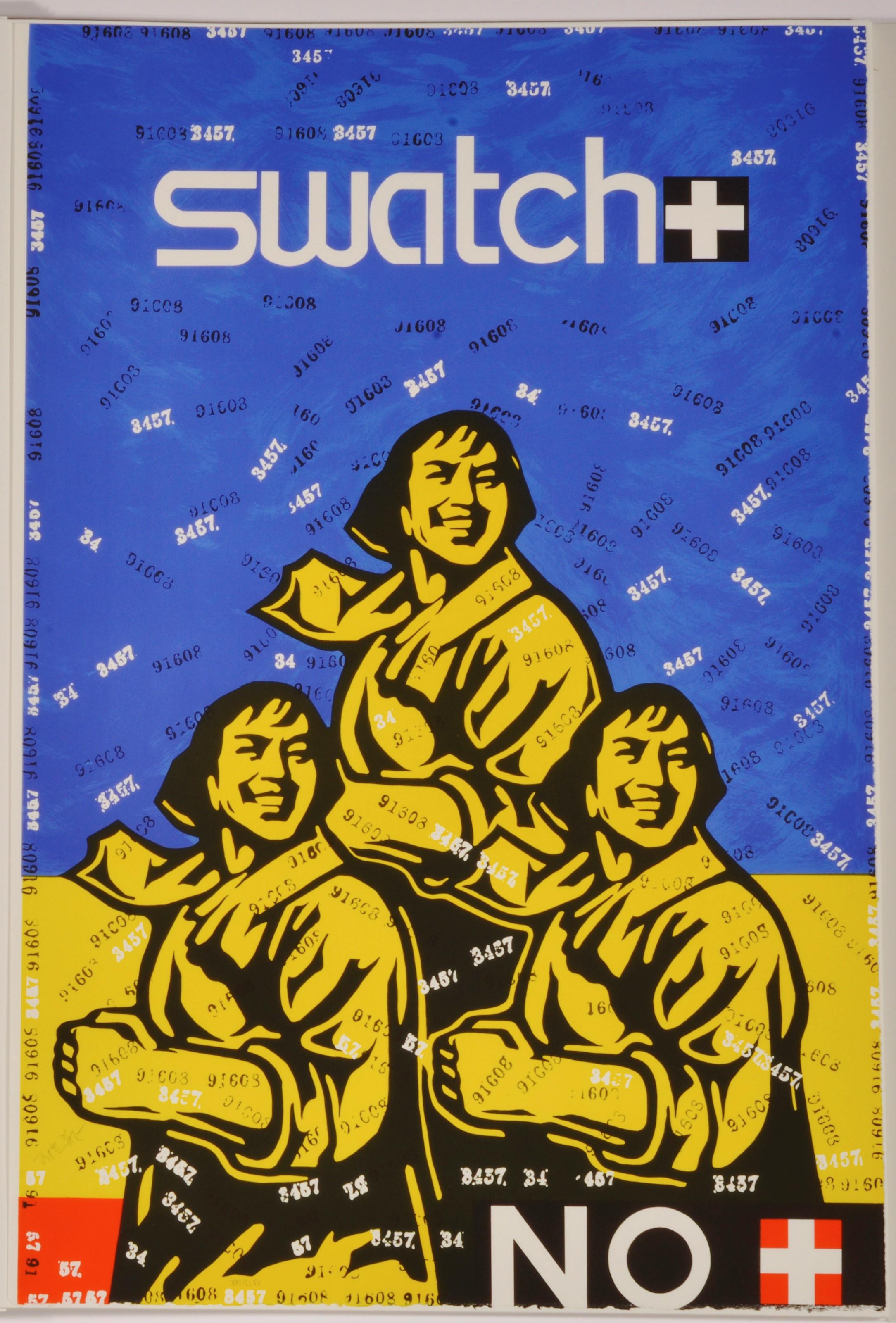 Figurative Print Wang Guangyi - Swatch No - Contemporary, 21st Century, Lithograph, Limited Edition, Chinese