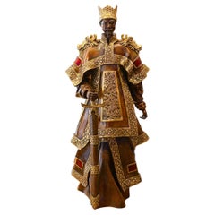 Sculpture représentant l'empereur Wang Mang