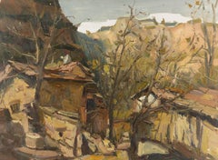 Panpan Wang Landschaft Original Öl auf Leinwand "Herbst"