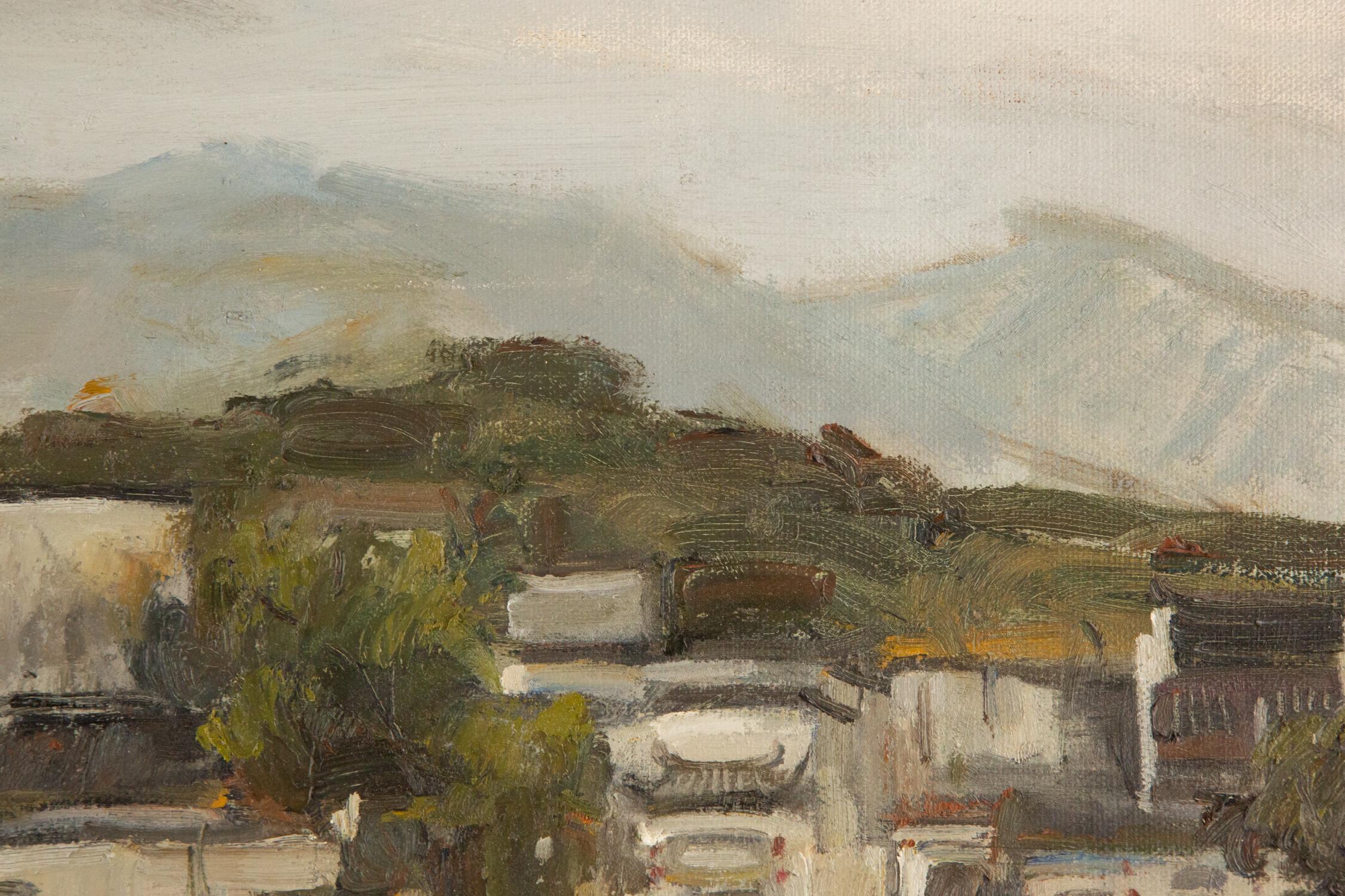 Wang PanPan Landscape Original Oil Painting 