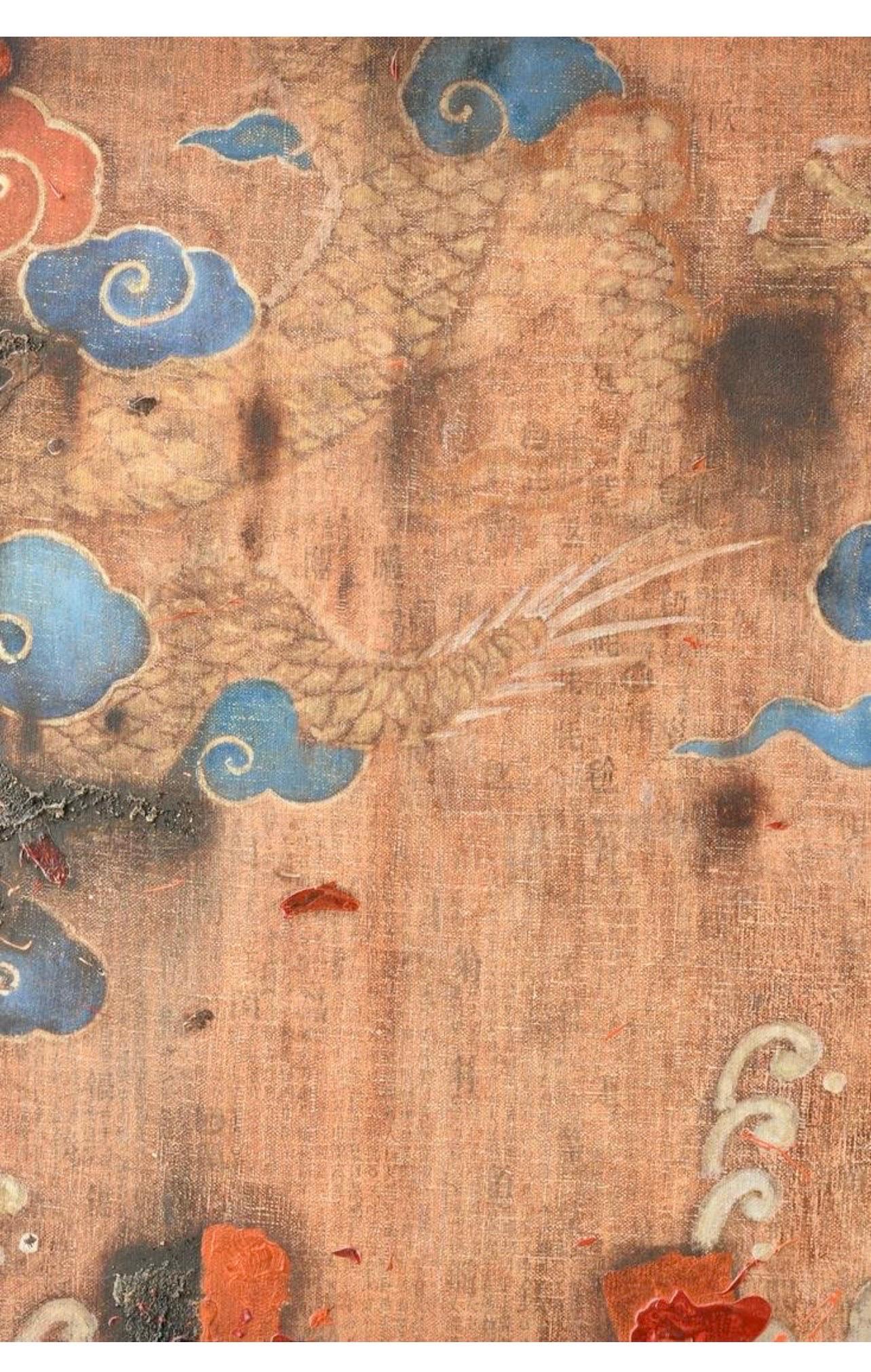 Grande opera d'arte astratta contemporanea cinese a collage a tecnica mista Wang Tao in vendita 11
