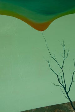 Wang Yijian Pintura al óleo original contemporánea "En otro lugar V"